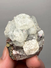 Load image into Gallery viewer, Lustrous Apophyllite over Red Heulandite (Zeolite Pocket) — Deccan Traps, Maharashtra, India
