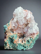 Load image into Gallery viewer, Red Apophyllite on Green Heulandite • Maharashtra, India
