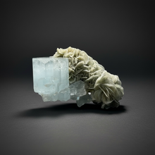 Load image into Gallery viewer, Premium Aquamarine with Mica on Matrix  Collector Mineral Specimen – Nagar Valley, Pakistan

