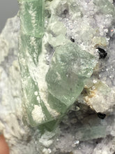 Load image into Gallery viewer, Light Purple Lepidolite with Light Green Tourmaline on Matrix – Pakistan Mineral Specimen | Collector Grade
