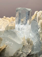 Load image into Gallery viewer, Premium Aquamarine with Mica on Matrix  Collector Mineral Specimen – Nagar Valley, Pakistan
