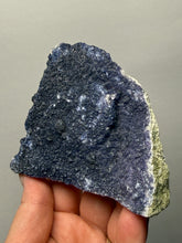 Load image into Gallery viewer, Superb Blueberry Fluorite on Candle Quartz | Huanggang Liang Mine, Inner Mongolia, China
