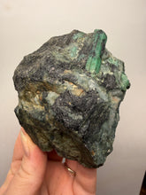 Load image into Gallery viewer, Emerald Variety Green Beryl on Matrix | Northern Bahia, Brazil | Collector Mineral Display Specimen
