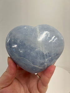 Blue Celestite Heart