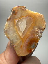 Load image into Gallery viewer, Polished Malawi Agate Half – High-Grade African Banded Agate Display Specimen
