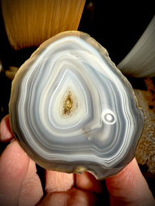 Rare Midnight Muse Parallax Agate – Madhya Pradesh, India | Farmer-Found, Natural Chalcedony