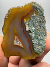 Load image into Gallery viewer, Polished Malawi Agate Half – High-Grade African Banded Agate Display Specimen
