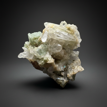 Load image into Gallery viewer, Chlorite-Included Quartz Cluster (Green Phantom Quartz) – Pakistan Mineral Specimen
