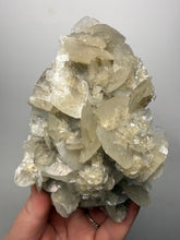 Load image into Gallery viewer, LARGE Silvery Bladed “Rose” Calcite Cluster – Yaogangxian Mine, Hunan, China
