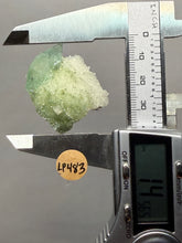 Load image into Gallery viewer, Luminous Mint Apophyllite with Glittering Druzy Sugar Quartz – India
