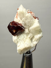 Load image into Gallery viewer, High-Grade Naturally Faceted Red Spessartine Garnet on Matrix — Skardu, Pakistan
