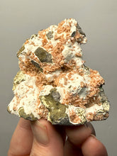 Load image into Gallery viewer, Peach Druzy Heulandite on Matrix – India | Rare Peach Crystal Mineral Specimen for Collectors &amp; Display
