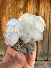 Load image into Gallery viewer, Mint Green Apophyllite w Red Phantoms • Maharashtra, India
