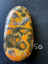 Load image into Gallery viewer, Bumblebee Jasper Agate Palm Stone from West Java, Indonesia • AAA High Grade
