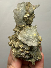 Load image into Gallery viewer, High-Grade Blue Barite with Iron Pyrite | Sidi Lahcen Mine, Nador, Morocco
