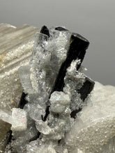 Load image into Gallery viewer, Green Cap Dark Green Stak Nala Tourmaline on Cleavelandite on Matrix – Haramosh Mountains, Pakistan

