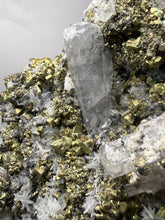 Load image into Gallery viewer, 6.8” New Find: Huanzala Mine Peru Sphalerite + Chalcopyrite + Apatite + Calcite + Quartz | Collector Display Specimen
