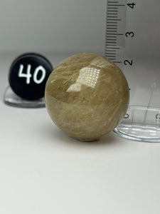 Golden Rutile Quartz (AKA Golden Angel Hair Quartz) Sphere