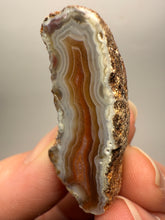 Load image into Gallery viewer, Polished Malawi Agate Half – High-Grade African Banded Agate Display Specimen
