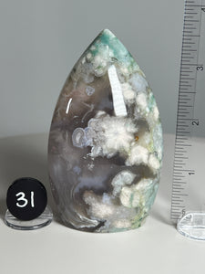 A+++ Flower Agate and Opal Free Form from China • High Grade