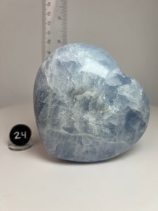 Blue Celestite Heart