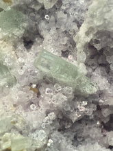 Load image into Gallery viewer, Light Purple Lepidolite with Light Green Tourmaline on Matrix – Pakistan Mineral Specimen | Collector Grade
