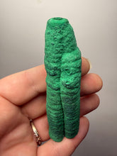 Load image into Gallery viewer, 3.5” Double Druzy Malachite Stalactite — Botryoidal “Cave” Formation | DR Congo  | Collector Mineral Specimen
