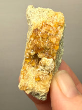 Load image into Gallery viewer, Hessonite Garnet Cluster on Matrix – Natural Collector Specimen from Pakistan | High-Grade Orange-Red Garnet Crystals
