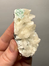 Load image into Gallery viewer, High-Grade Gemmy Green Apophyllite on White Stilbite &amp; Apophyllite | Deccan Traps, Maharashtra, India
