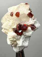 Load image into Gallery viewer, High-Grade Naturally Faceted Red Spessartine Garnet on Matrix — Skardu, Pakistan
