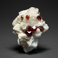 Load image into Gallery viewer, High-Grade Naturally Faceted Red Spessartine Garnet on Matrix — Skardu, Pakistan
