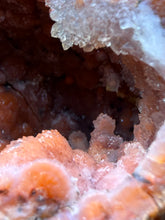 Load image into Gallery viewer, “Goblin Chalcedony” Pink &amp; Orange Druzy Botryoidal Stalactites — Tichka Massif, High Atlas, Morocco
