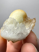 Load image into Gallery viewer, Rare Botryoidal Yellow Fluorite on Quartz Matrix  Collector Mineral Specimen – Maharashtra, India
