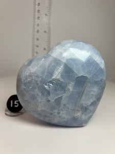 Blue Celestite Heart