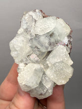 Load image into Gallery viewer, Lustrous Apophyllite over Red Heulandite (Zeolite Pocket) — Deccan Traps, Maharashtra, India
