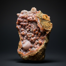Load image into Gallery viewer, “Goblin Chalcedony” Pink &amp; Orange Druzy Botryoidal Stalactites — Tichka Massif, High Atlas, Morocco
