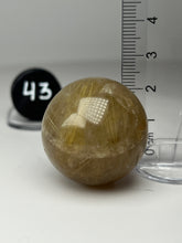 Load image into Gallery viewer, Golden Rutile Quartz (AKA Golden Angel Hair Quartz) Sphere
