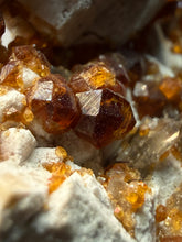 Load image into Gallery viewer, Hessonite Garnet on Feldspar | Mineral Collector Specimen | Pakistan
