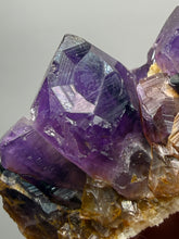 Load image into Gallery viewer, Premium Hematite-Phantom Deep Magenta Ametrine Cluster | Deccan Traps, India | Collector Mineral Specimen
