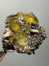 Load image into Gallery viewer, Vibrant Yellow Barite | Collector Display Specimen | Taourirt Mine, Morocco
