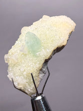 Load image into Gallery viewer, Luminous Mint Apophyllite with Glittering Druzy Sugar Quartz – India
