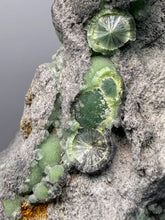 Load image into Gallery viewer, High-Grade Green Wavellite Collectors Specimen - Radiating Botryoidal Crystal Formation - Arkansas, USA
