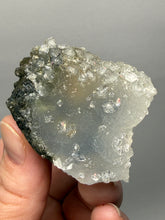 Load image into Gallery viewer, Druzy Chalcedony Stalactite with Druzy Clear Apophyllite &amp; Optical Calcite | Maharashtra, India
