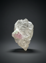 Load image into Gallery viewer, Watermelon Tourmaline on Quartz Matrix – Collector Mineral Specimen from Pakistan
