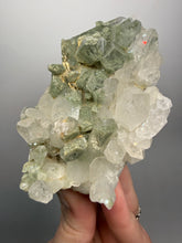 Load image into Gallery viewer, Chlorite-Included Quartz Cluster (Green Phantom Quartz) – Pakistan Mineral Specimen
