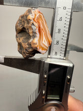 Load image into Gallery viewer, High-Grade Indonesian Sumatra Agate Pair – Vibrant Banded Chalcedony with Rich Color Zoning | Ethical Lapidary &amp; Collector Display Specimens
