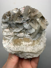 Load image into Gallery viewer, LARGE Silvery Bladed “Rose” Calcite Cluster – Yaogangxian Mine, Hunan, China
