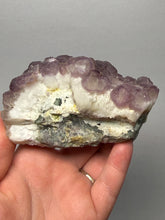 Load image into Gallery viewer, Etched Botryoidal Lavender Fluorite on Quartz Matrix

Collector Mineral Specimen — Hunan, China
