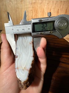 Rare Moroccan White Parallax Agate Collected by Indigenous Nomads | Ancient Beauty from the Sahara