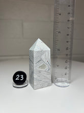 Load image into Gallery viewer, White Pseudomorph Agate after Anhydrite Obelisk Tower from Mexico
